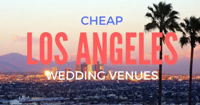 Outdoor wedding ceremony setup at an affordable Los Angeles venue with string lights and garden seating